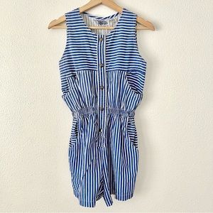 Vintage Nautical Stripe Romper
